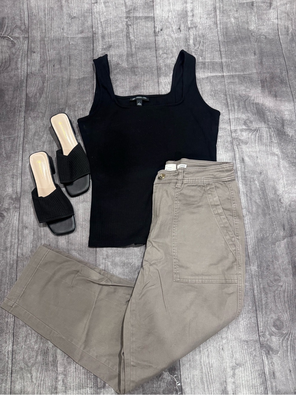 A New Day Women’s Casual Straight-Leg Pants in Taupe